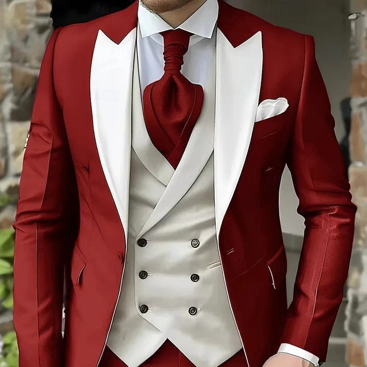 Percival | Peak-Lapel Tailored Three-Piece Set