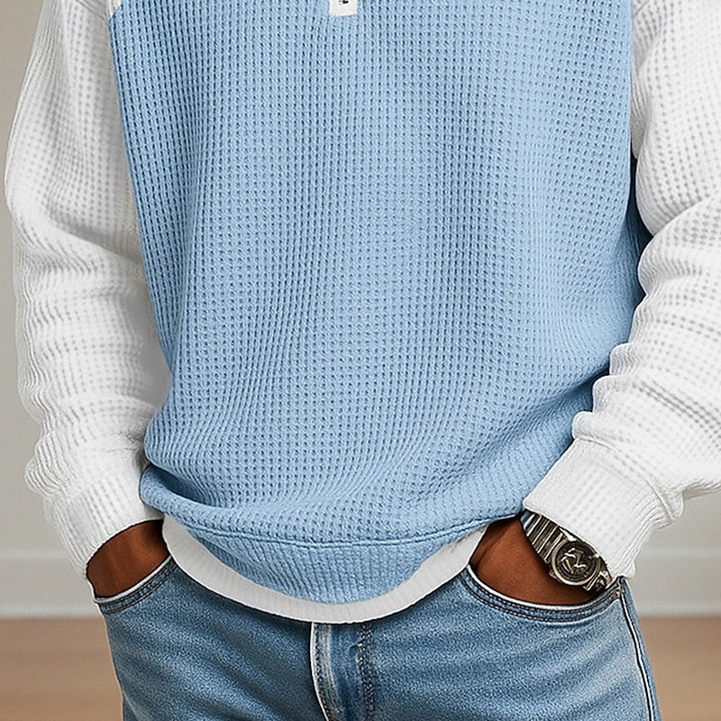 Nathaniel | Textured Quarter-Zip Pullover