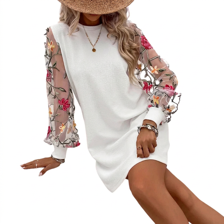 Jodie | Stylish Floral Sleeve Dress