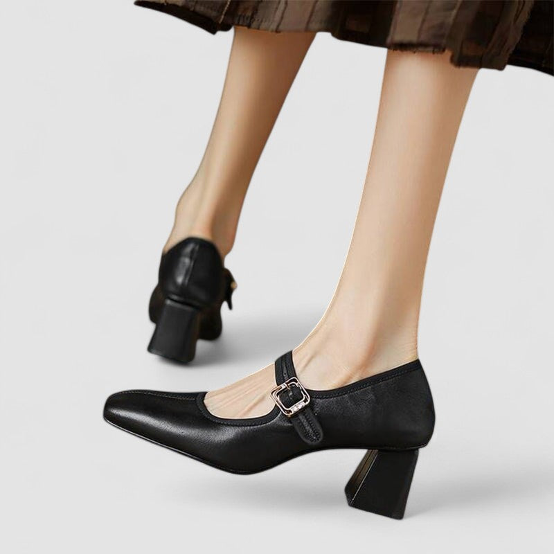 Elisha | Classic Chunky Strap Mary Jane Shoes