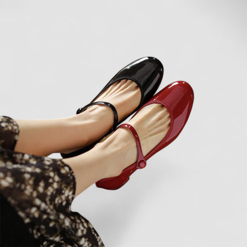 Felicia | Classic Patent Mary Jane Flats