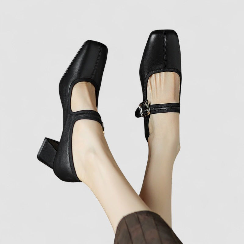 Elisha | Classic Chunky Strap Mary Jane Shoes
