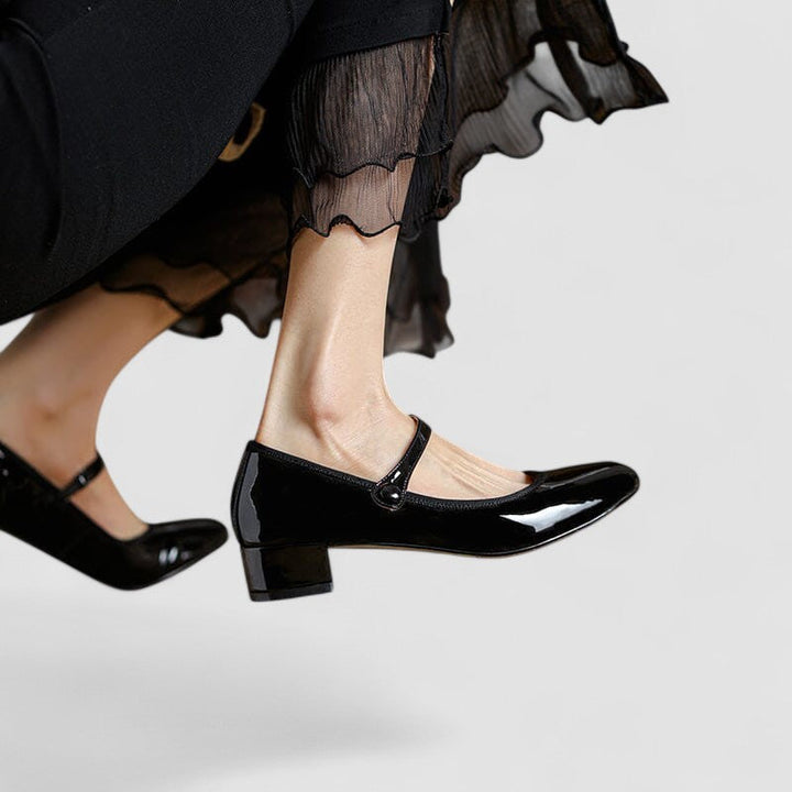 Felicia | Classic Patent Mary Jane Flats