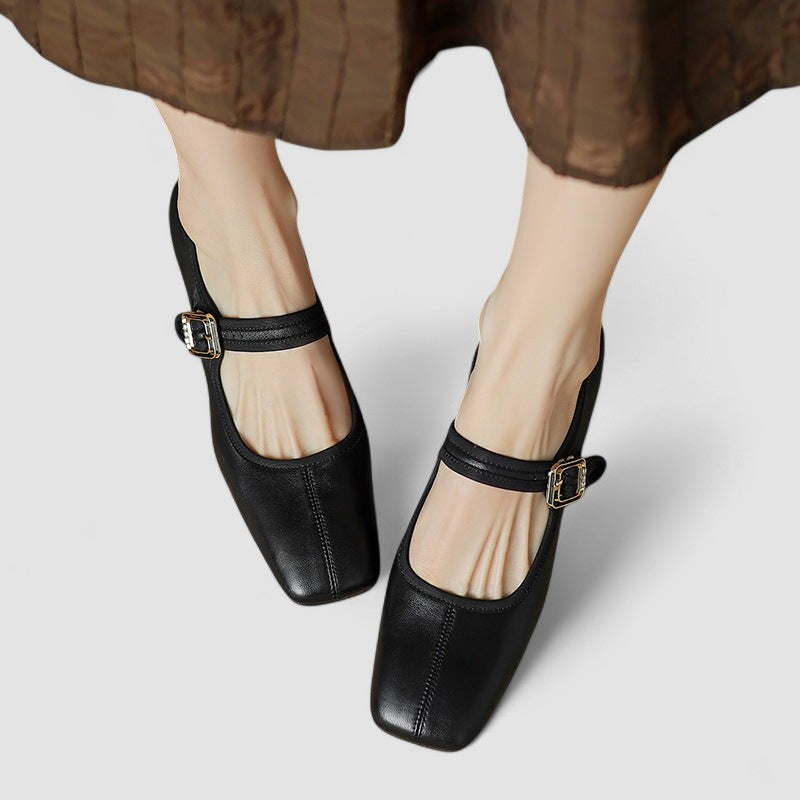 Elisha | Classic Chunky Strap Mary Jane Shoes