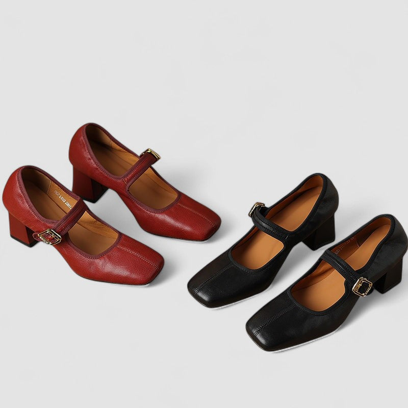 Elisha | Classic Chunky Strap Mary Jane Shoes