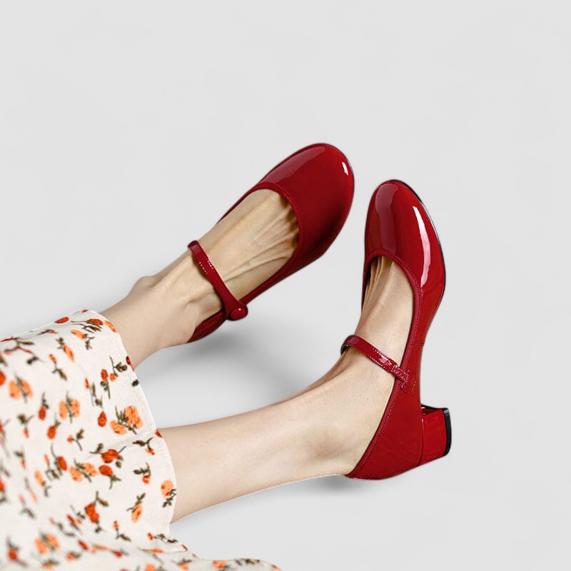 Felicia | Classic Patent Mary Jane Flats