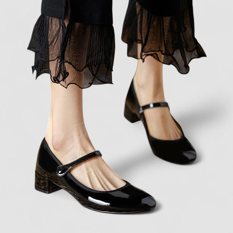 Felicia | Classic Patent Mary Jane Flats