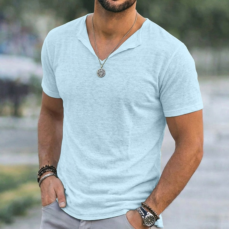 Landon | Relaxed V-Neck T-Shirt