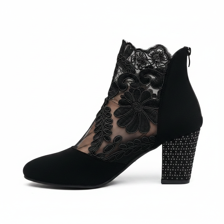 Norene | Wide Fit Open Toe Block Heels
