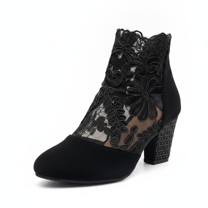 Norene | Wide Fit Open Toe Block Heels