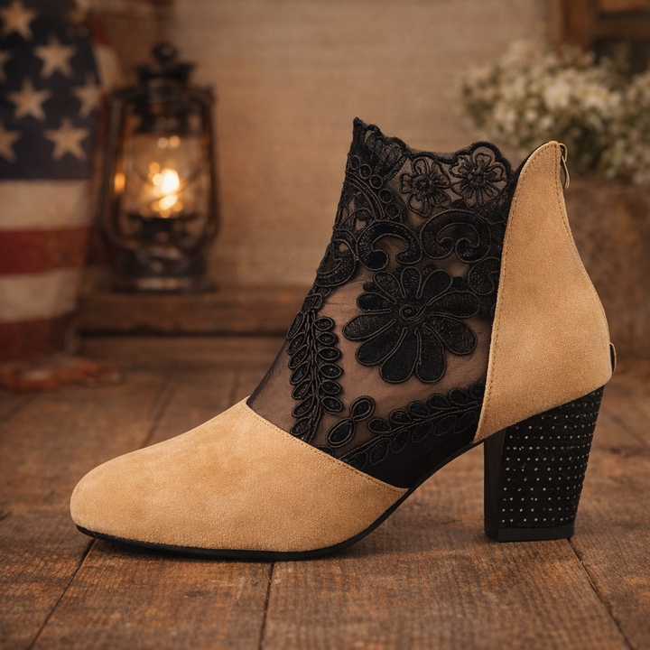 Norene | Wide Fit Open Toe Block Heels