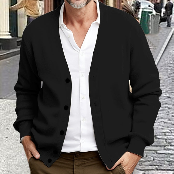Sinclair | Ribbed V-Neck Cardigan