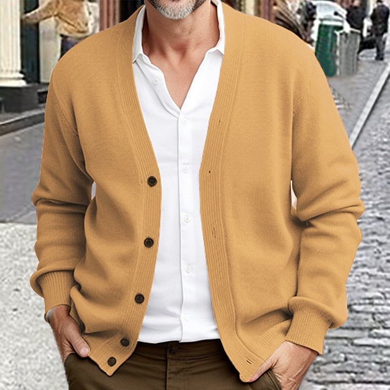 Sinclair | Ribbed V-Neck Cardigan