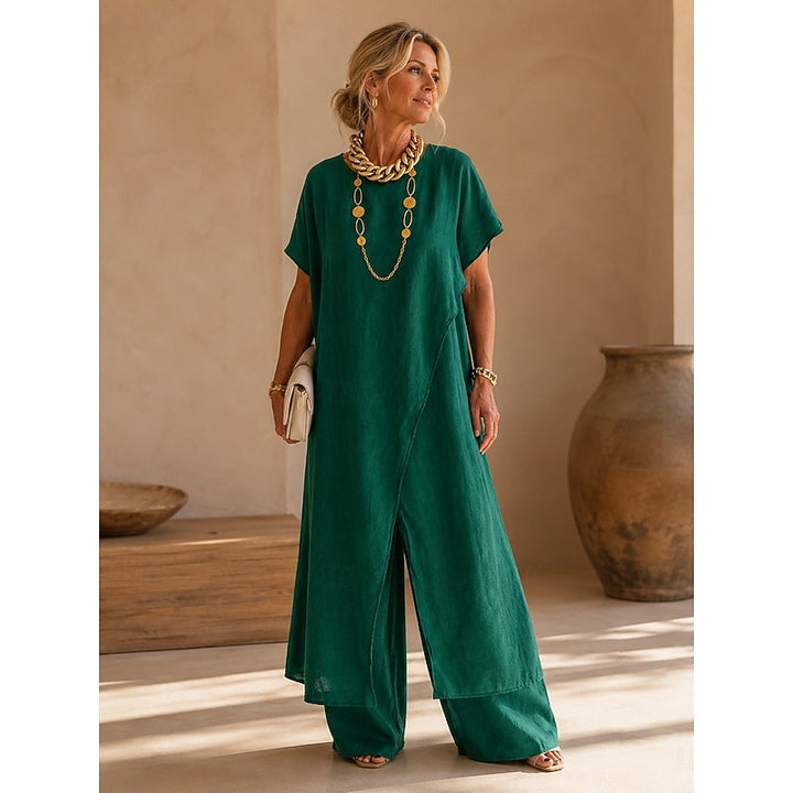 Henrietta | Relaxed Wrap-Front Two-Piece Set
