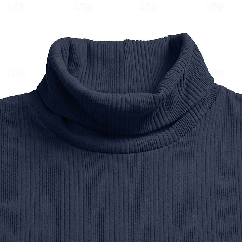 Conrad | Textured Turtleneck Top