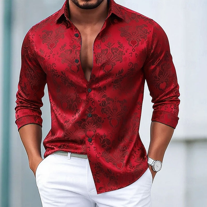Roman | Ornate Patterned Long-Sleeve Shirt