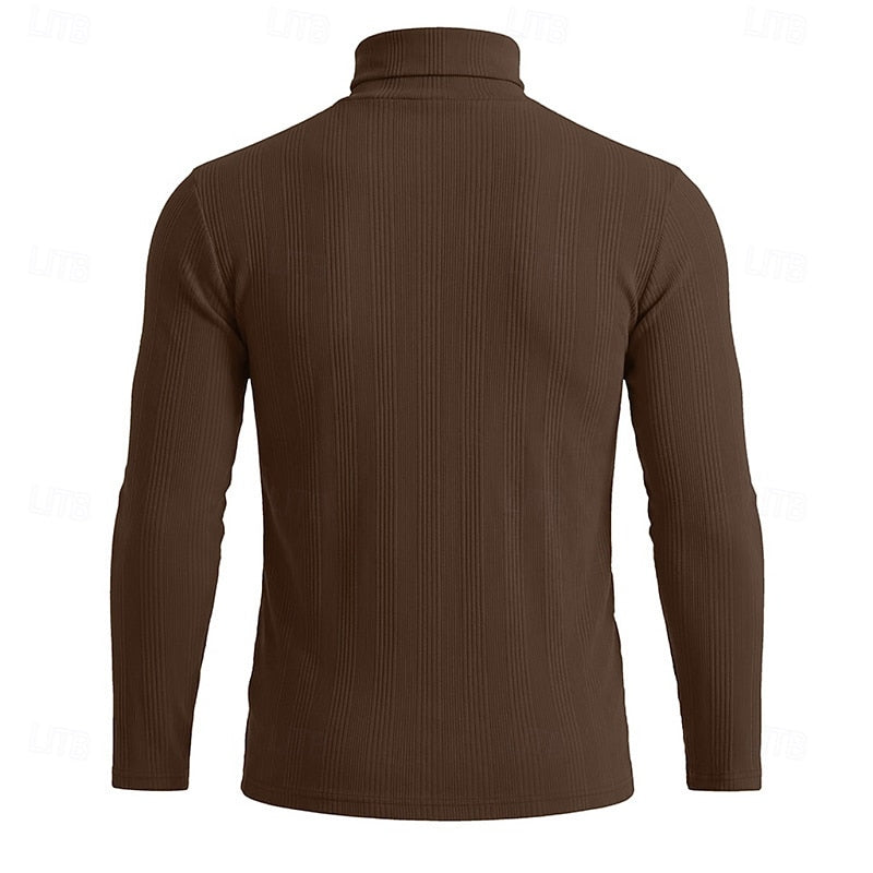 Conrad | Textured Turtleneck Top