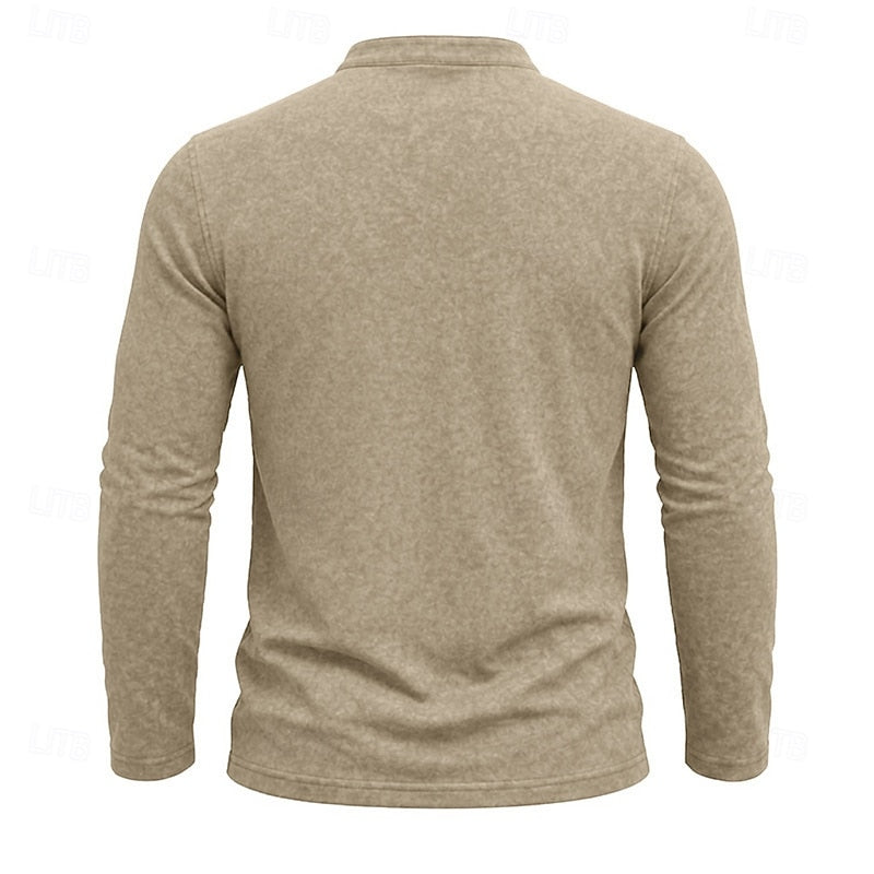 Owen | Classic Henley Long-Sleeve Shirt