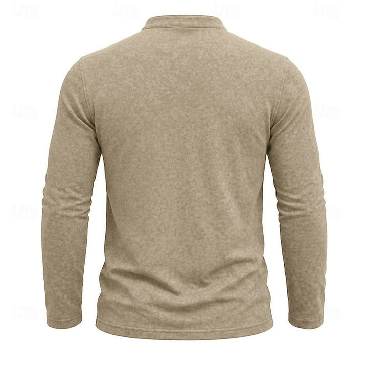 Owen | Classic Henley Long-Sleeve Shirt