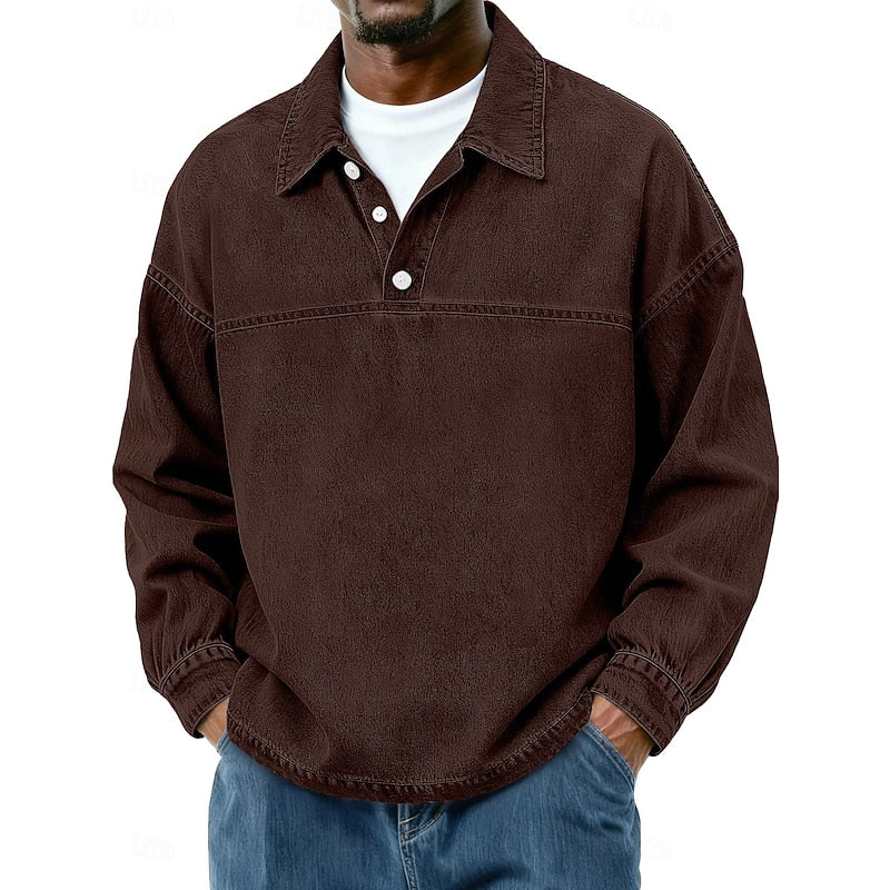 Rory | Relaxed Collared Pullover Shirt