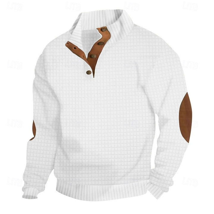Sawyer | Textured Stand-Collar Pullover