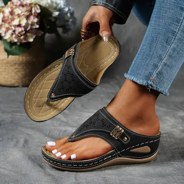 Mila | Elegant Open Toe Comfort Sandals