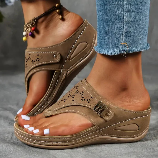 Mila | Elegant Open Toe Comfort Sandals