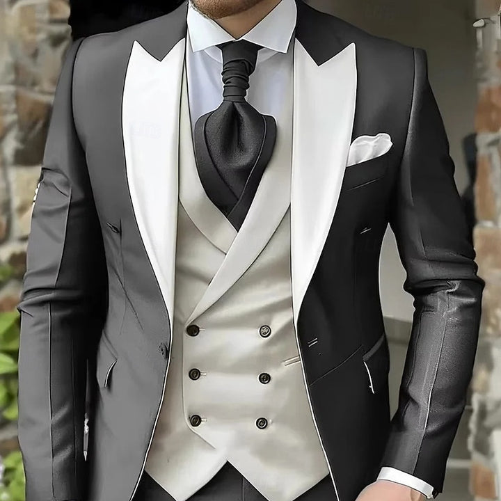 Percival | Peak-Lapel Tailored Three-Piece Set