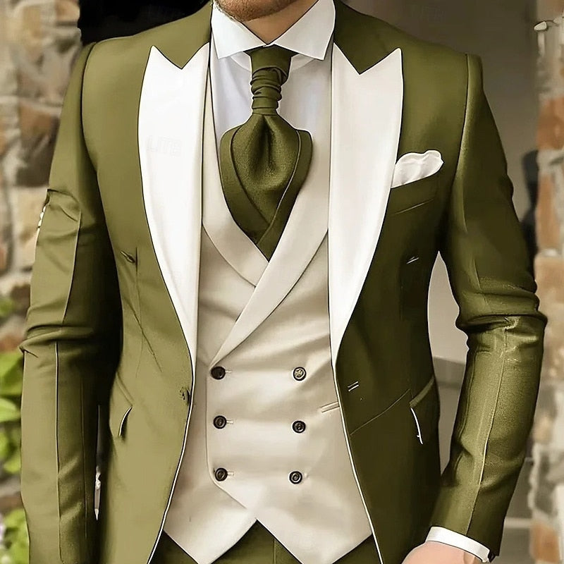 Percival | Peak-Lapel Tailored Three-Piece Set
