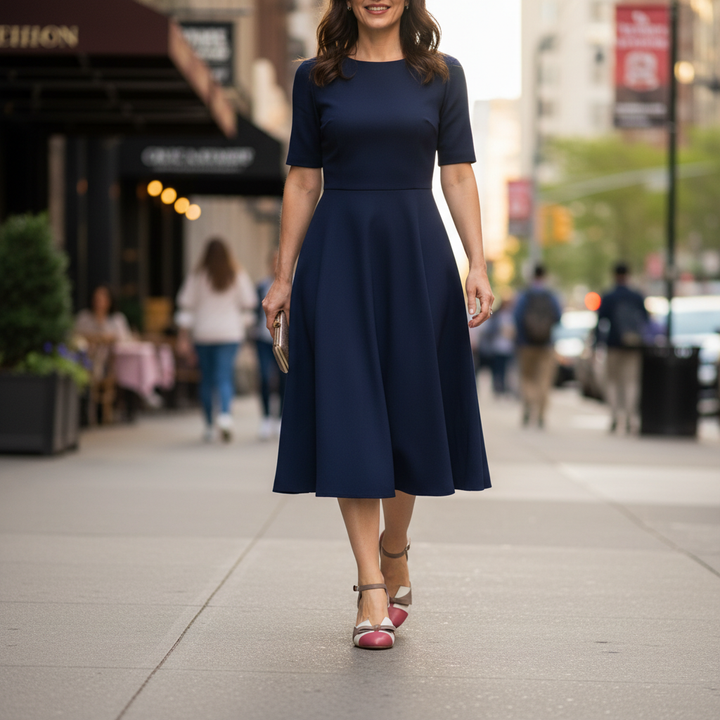 Quinnae | Ribbon Detail Kitten Heel Pumps