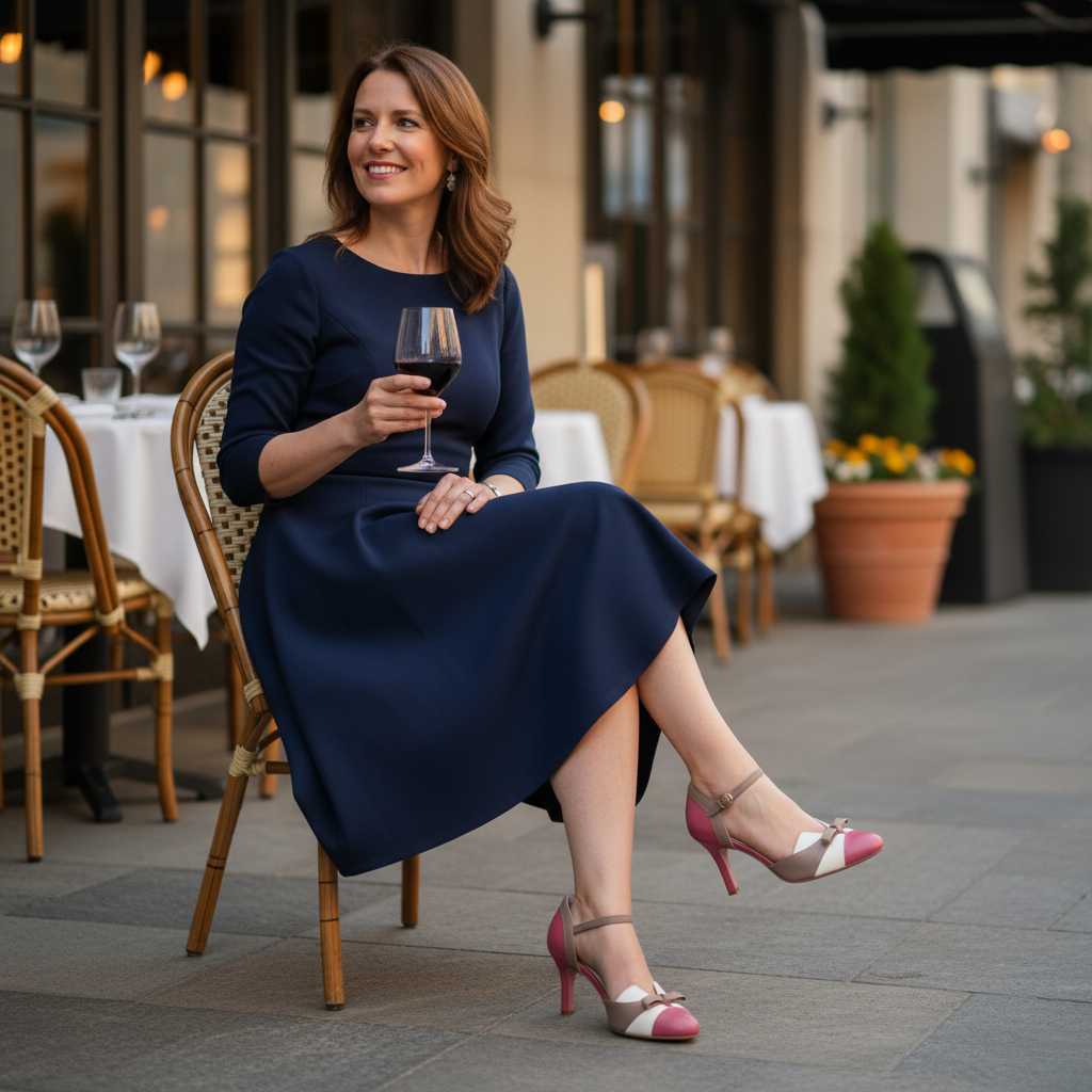 Quinnae | Ribbon Detail Kitten Heel Pumps
