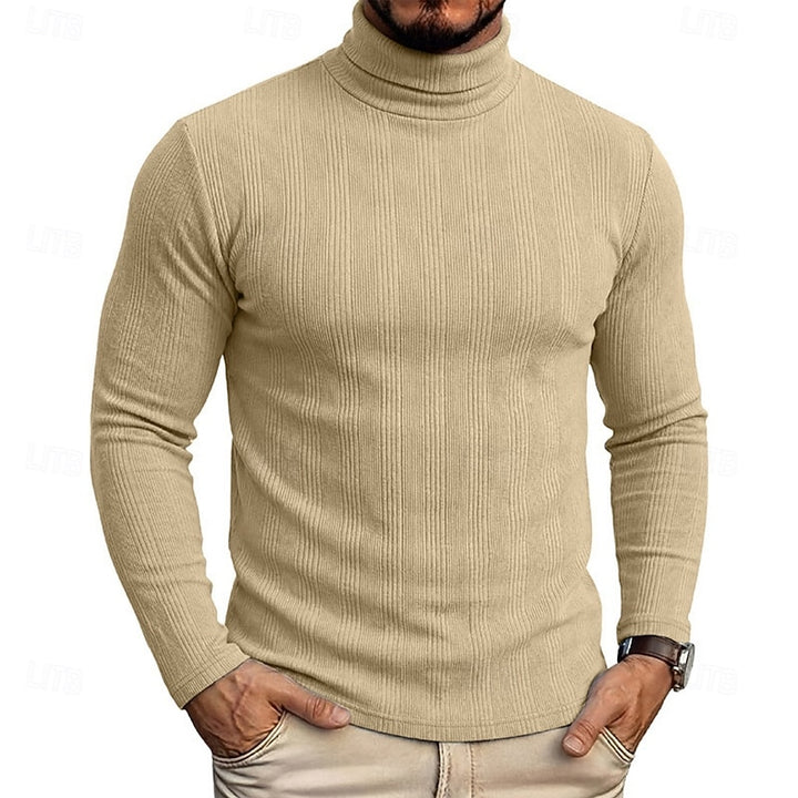 Conrad | Textured Turtleneck Top
