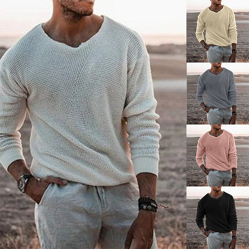 Rhys | Relaxed V-Neck Jumper
