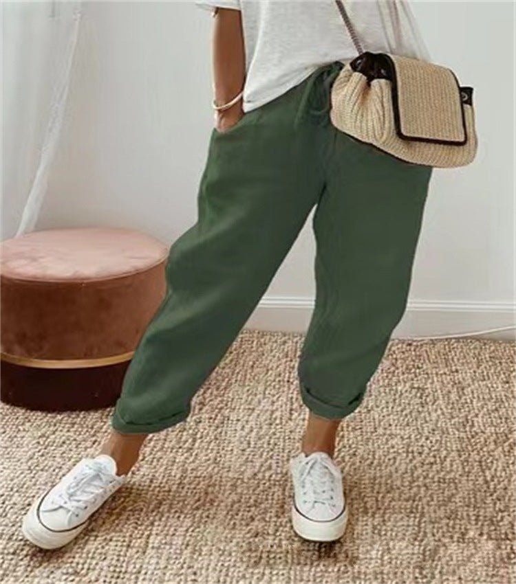 Leonda | Casual Everyday Printed Lace Pants