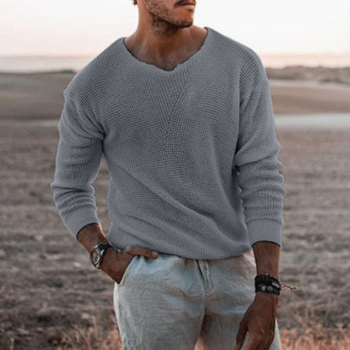 Rhys | Relaxed V-Neck Jumper