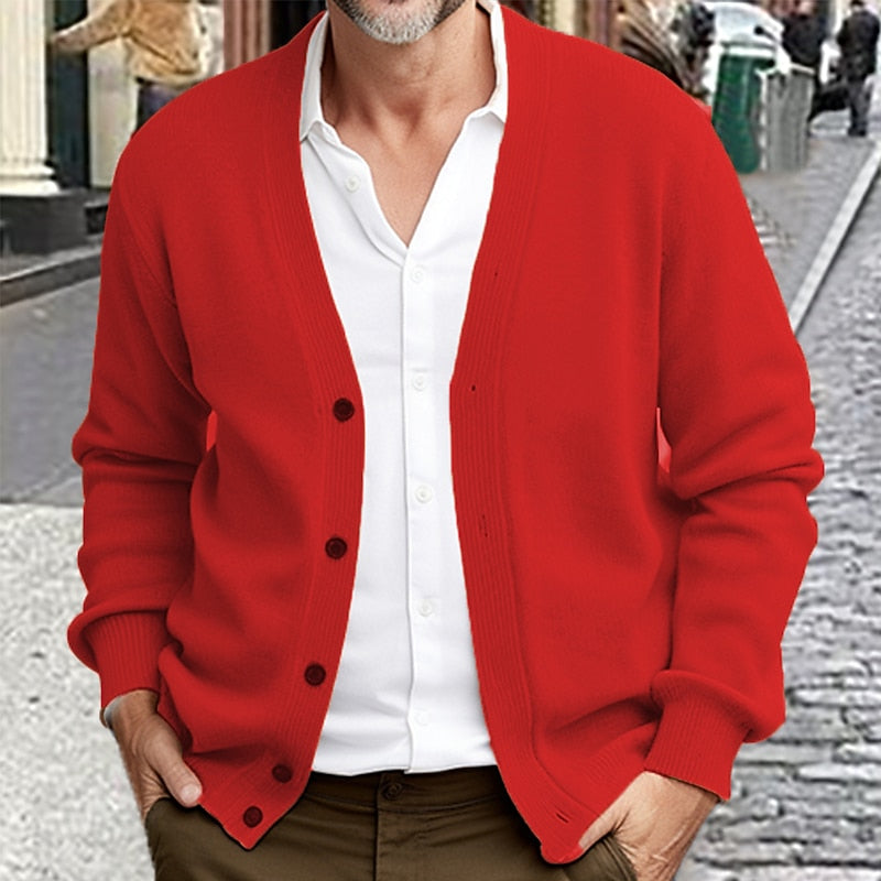 Sinclair | Ribbed V-Neck Cardigan