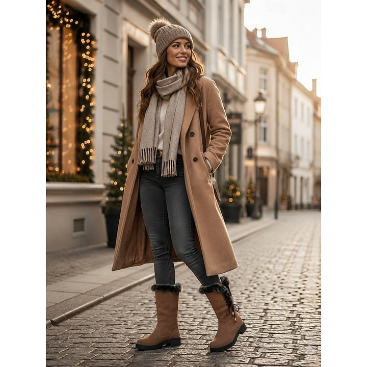 Meredith | Fur-Trimmed Knee-High Winter Boots
