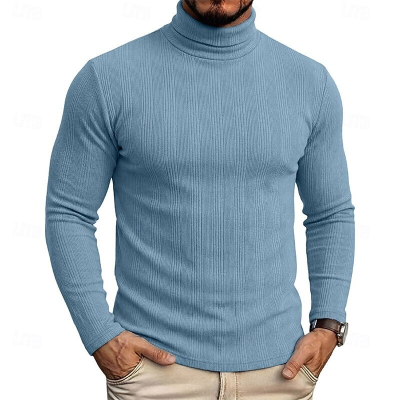 Conrad | Textured Turtleneck Top