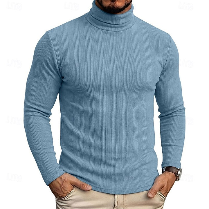 Conrad | Textured Turtleneck Top