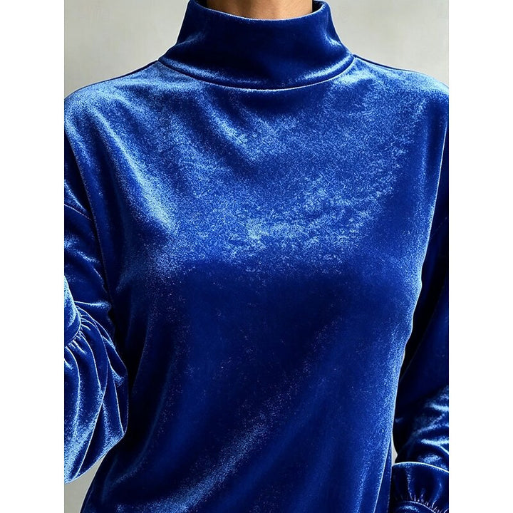 Belinda | Elegant Mock Neck Blouse