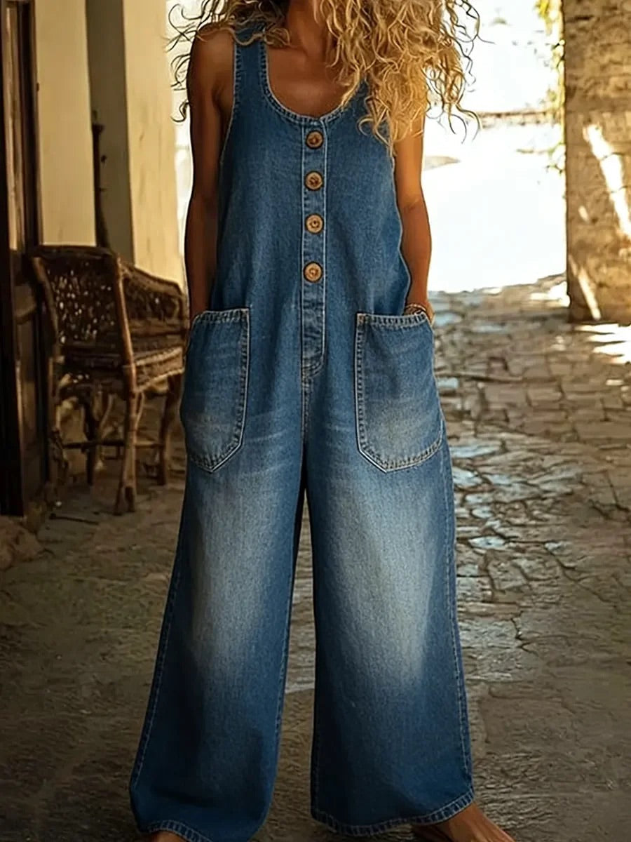 Bridget | Relaxed Button-Front Jumpsuit