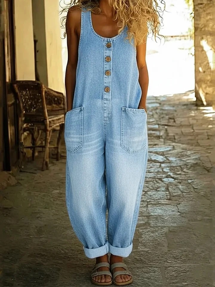 Bridget | Relaxed Button-Front Jumpsuit