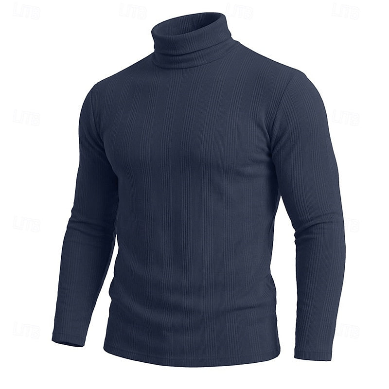 Conrad | Textured Turtleneck Top