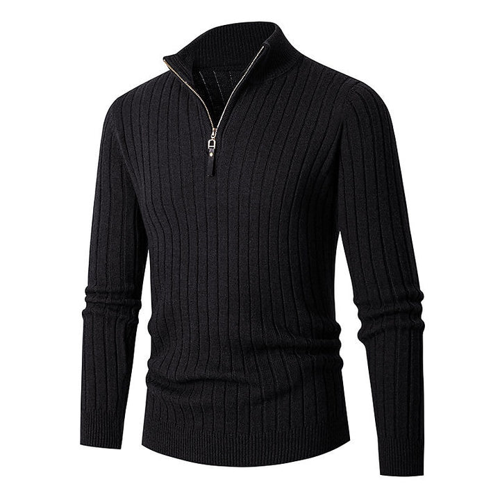 Grant | Ribbed Quarter-Zip Jumper