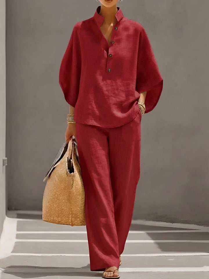 Adelaide | Classic Wide Sleeve and Trouser Set