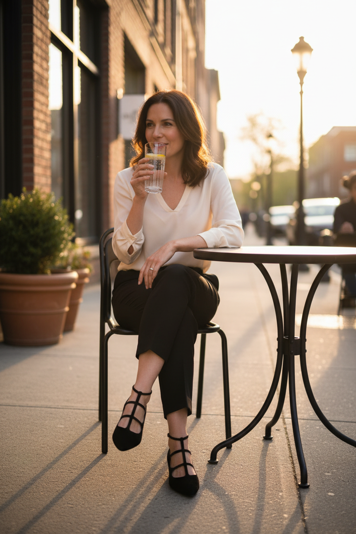 Sorelle | Classic Nude Block Heel Pumps