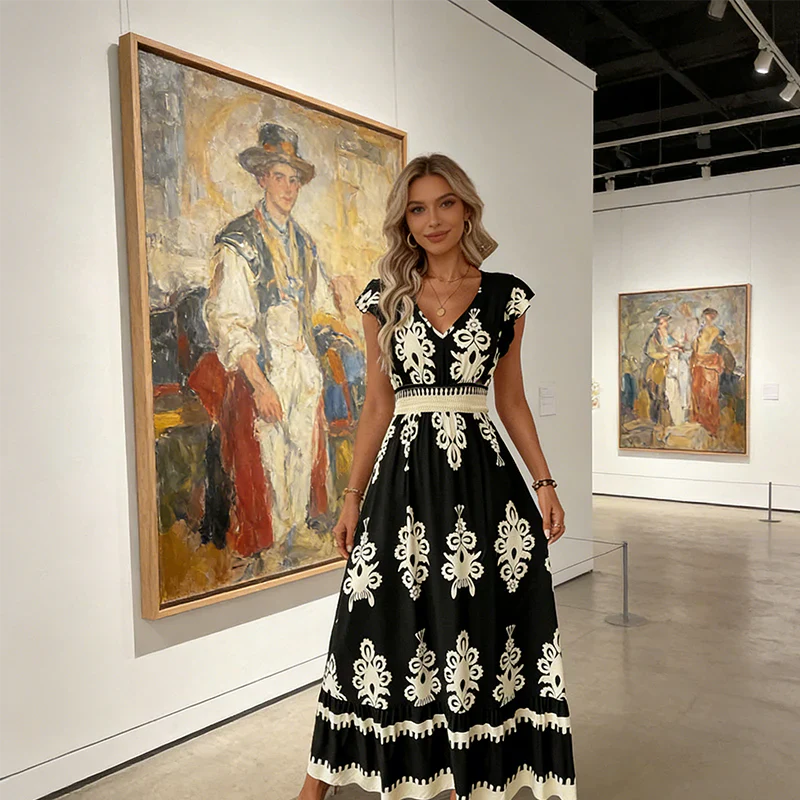 Arabella | Elegant Embroidered Summer Dress