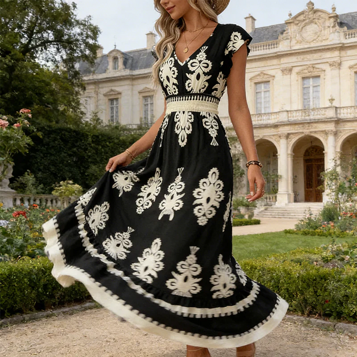 Arabella | Elegant Embroidered Summer Dress