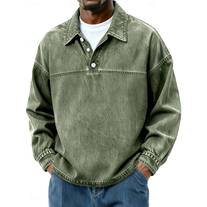 Rory | Relaxed Collared Pullover Shirt