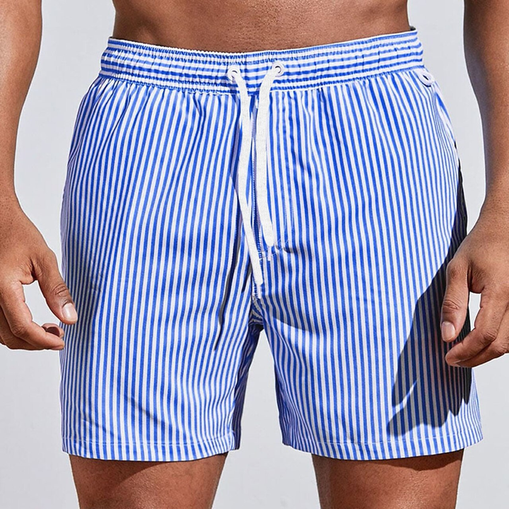 Nolan | Refined Striped Swim Shorts